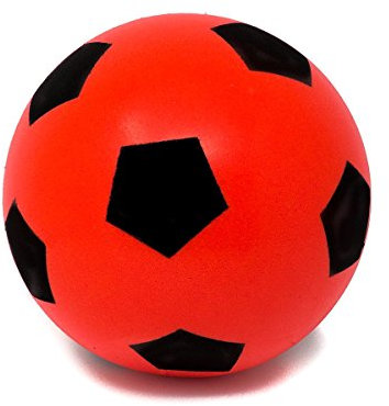 E-Deals Size 4 Red Soft Foam Sponge Indoor Outdoor Football Soccer Ball