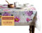 Maison d'Hermine Tischdecke 160cm x 220cm 100% Baumwolle, dekorative, waschbare, quadratische Tischplatte, Ostertischdecken für Küche, Hochzeit, Restaurant, Pivoine – Frühling/Sommer