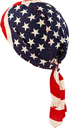 fashionchimp Zandana aus 100% Baumwolle, Bandana-Kopftuch, Bikertuch für Damen und Herren, Muster-Print (USA)