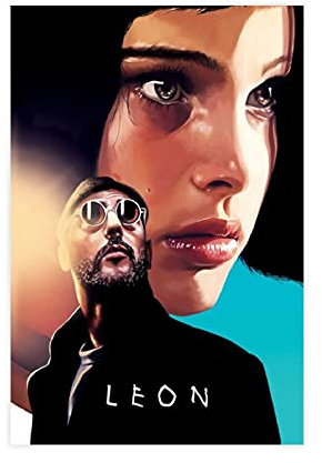 Classic Action Story 1994 Leon The Professional Movie Poster Leinwand Poster Schlafzimmer Dekor Sport Landschaft Büro Zimmer Dekor Geschenk Ungerahmt: 30 × 45 cm