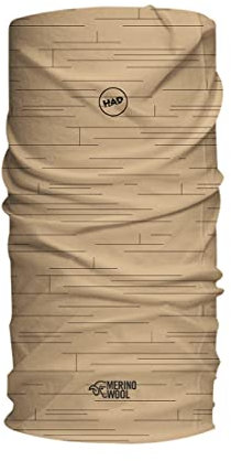 Had Merino Beige - Merino Leichtes funktionelles Merino Multifunktionstuch, Größe One Size - Farbe Beige Lines
