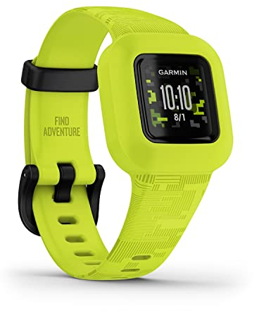 Garmin Vivofit Jr.3 (Camo Green), Orologio e Activity Tracker per Bambini, Display a colori, Passi, Sonno, Cinturino in silicone, App interattiva, Autonomia fino a 1 anno, 4+(Ricondizionato)