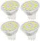 MR11 GU4 LED Lampen Kaltes Weiß 5W, 500lm, Nicht dimmbar, ersetzt 50W Halogenlampen, AC/DC 10-30V, LED Spot Strahler, Kein Flackern, Durchmesser 35mm,4pcs