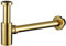 Roségold, runder Siphon, antikes Messing, Badezimmer, Waschbecken, Schlauch, Messing, Goldrohr, Schrotthardware, Gold