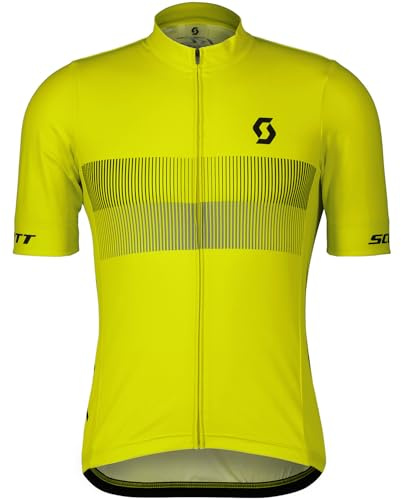 Scott RC Team 10 Fahrrad Trikot kurz gelb/schwarz 2024: Größe: S (44/46)