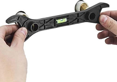 LINGJIONG inodoro – tubo aluminio multifuncional – para grifo del hogar, herramienta fontanería para inodoro, fregadero, baño, coc y fontanería