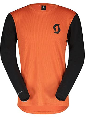 Scott Trail Vertic DH Fahrrad Trikot lang braze orange/schwarz 2024: Größe: L (50/52)
