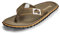 Gumbies Classic - Flip Flops aus recycelten Materialien - robuste Sohle aus wiederverwerteten Autoreifen, ergonomisches Fußbett - Khaki, 40