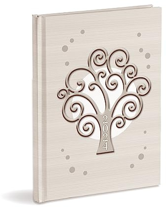 Tagesplaner Organizer 2024 cm 15 x 21 cm geschlossen Januar-Dezember 2024 Hardcover