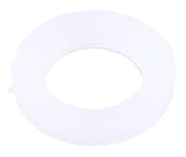 HOMSFOU 50 Stück Luftdichte Silikondichtungsringe Unterlegscheibe Runde Dichtringe Dichtring Aus Silikon Luftdichte Dichtscheibe Dichtungsring Aus Silikon Dichtungen Weiß