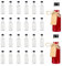 MytaYt Lot de 24 Mini Bouteilles Plastiques 50ml Réutilisables avec 2 Entonnoirs et 24 Étiquettes pour Mariages et Fêtes