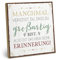 ARTFAVES® Wandbild Holzschild mit Spruch - Manchmal vergisst du, dass du großartig bist - Türschild Retro Vintage Deko Bild Geschenk - Aufmunterung, Motivation
