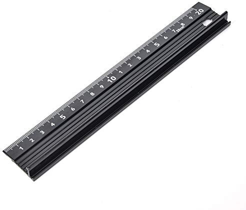 TTOCAR L-Typ Schneidelineal, 20 Cm, 30 Cm, 45 Cm, Metall-Bastellineal, Messwerkzeug aus Aluminiumlegierung, Hardware-Zubehör für Längenmessung, Schneiden