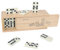GOTHINK Domino-Set für Erwachsene und Kinder – Doppel 6 Dominosteine Set 28 Fliesen Dot Classic Brettspiel – Domino-Set mit Holzkoffer Klassenzimmer, Familienreise, Spielabend, ideal für 2–4 Spieler
