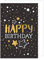 Edition Seidel Premium XXL Maxi Glückwunschkarte zum Geburtstag mit Umschlag Format DIN A4. Geburtstagskarte Grusskarte Karte Billet Happy Birthday Mann Frau Sterne Gold (A4-G3457)