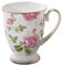 Rurunklee Tazas de café, 300 ml, tazas florales, porcelana china, taza de té, tazas de café, tazas para café, tazas de té