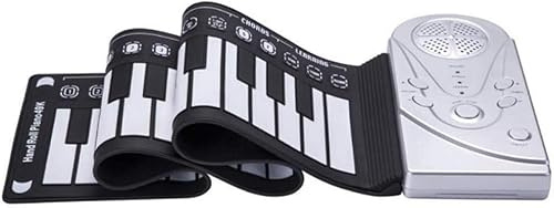 ZCSYWV Portables Roll Up Keyboard, Clavier numérique Flexible Portable à 49 Touches, Piano Enroulable en Silicone, Clavier électronique Pliable