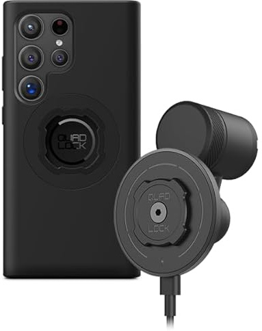 Quad Lock Vent Car Phone Holder Kit with MAG Wireless Charging Head V2 and MAG Phone Case for Galaxy S24 Ultra