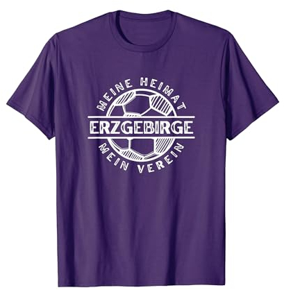 Fussball Kicken Verein Erzgebirge Fan Heimat Aue Lila T-Shirt