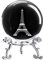 ZEERSHEE 3D-Lasergravierter Eiffelturm Kristallkugel Glas Eiffelturm Briefbeschwerer mit Ständer Paris-Themen-Dekorationen Frankreich Souvenirs Geschenke für Mama