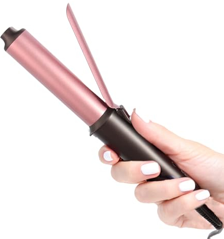 LANDOT Mini Curling Tongs Hair Curler: 25mm Small Curling Wand Travel Size - Ceramic Dual Voltage Curling Iron with Adjustable Temperature