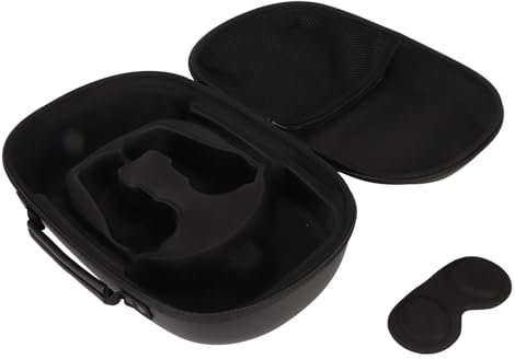 VR-Headset-Tragetasche, Stoßfeste Hartschalen-Aufbewahrungstasche mit Objektivabdeckung für PICO 4, Kompatibel mit Elite-Gurt und Touch-Controller, Große Kapazität für