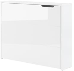 Friderik Schreibtisch Platzsparend mit Regal 115x93x27 cm, Klappbar, Links