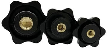 Griffmuttern, Knopfmutter, Knopfmutter, Sternschrauben, Klemmmutter, Muttern festziehen Griffgewinde Stern Mechanische Flügelmutter Klemmknopf Manuelle Mutter Hitzebeständig(M5 (Head 32mm))