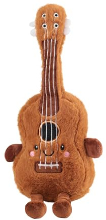 Kuscheltier Musikinstrumente Süße Gitarre Stofftier - Gitarre Plüschpuppen, Hütte Kissen, Gitarre Kinder, Für Plüschtiere Als Wohnzimmer Schlafzimmer Deko, Geige Plüsch Spielzeug