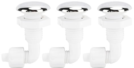 Set di 3 ugelli per getto d'aria per vasca idromassaggio, ricambi per getti per vasca idromassaggio spa, ugelli per bolle ad attorcigliato in PVC per vasca idromassaggio e