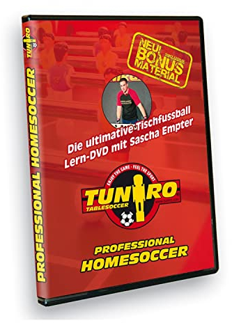 TUNIRO Tischfussball Lern DVD Tischkickerzubehör Kicker Kickertisch Training Professional Homesoccer