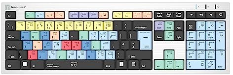 LogicKeyboard Cubase/Nuendo, UK PC/Slim, Englische Tastatur, kompatibel mit Zubehör