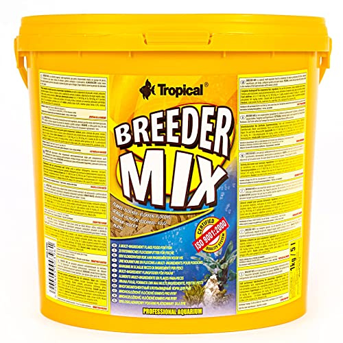 Tropical Breeder Mix Flockenfutter ohne künstliche Farbstoffe, 1er Pack (1 x 5 l)