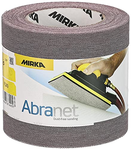 Mirka Abranet Netz-Schleifrolle 115 mm x 10 m Klett/Korn P240 / 1 Rolle/zum Schleifen von Holz, Spachtel, Lack, Kunststoff / 545BY001253R
