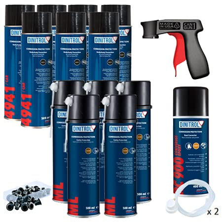 REJEL DINITROL DIY RUST PROOFING AEROSOL KIT FOR MEDIUM CAR