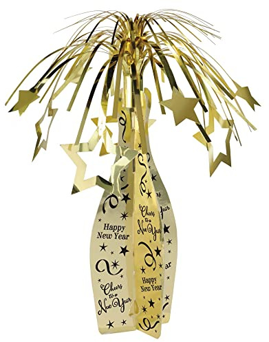 Amscan Table Cascade Centrepiece New Year Champagne Bottle