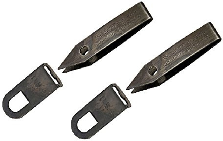 Uncle Bill's Sliver Gripper Tweezers Black Oxide Steel w/Keychain Clip (2-Pack)