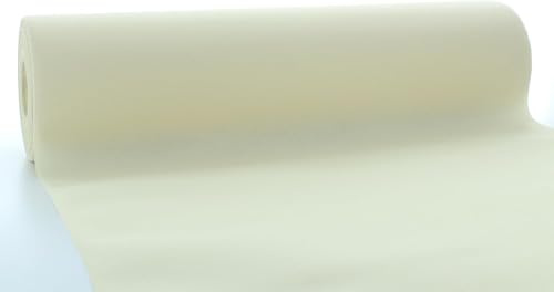 Sovie HOME Tischläufer in Creme aus Linclass Airlaid, 40 cm x 4,80 m, 1 Stück, perforiert alle 30 cm, elegant, hochwertig, festlich, dekorativ, praktisch