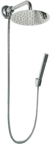 Kit Set Doccia con Deviatore a Pressione – Soffione 20 cm e Doccetta Tonda Cromata: Comfort e Funzionalità in un Unico Prodotto