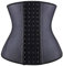 YIANNA Corset Minceur Femme Ventre Plat 4 Crochets Sport Gaine Amincissante Waist Trainer Serre Taille Bustier Amincissant Body Gainant Noir,11788 Size L