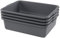 Ikando Set of 4 Washing Up Bowl/Commercial Bus Box, Plastic Dish Pan Basin, 8 L
