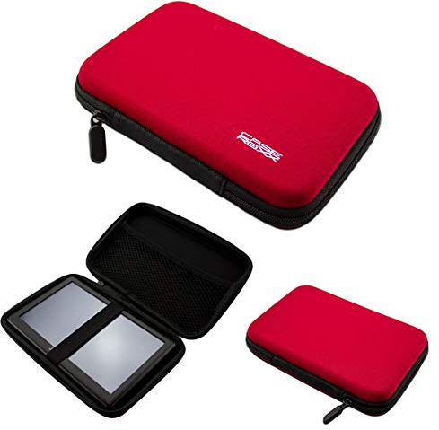 GPS-Tasche für Jimwey GPS Navi 7 Zoll – Hardcase mit Gummizug & Zubehörfach – stoßfest & ideal für unterwegs