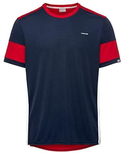 HEAD Herren T-shirt VOLLEY T Shirt M, Dunkelblau / Rot, XL EU