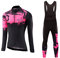 Uglyfrog Fahrrad-Trikot 2019 Winter Damen Mode Fahrradbekleidung Langarm Thermo mit Fleece Anzug Radtrikot Frauen Set