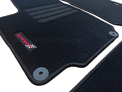 Accesorionline Gummi Fußmatten für Seat Leon III ab 2012 5-Türer/ST MK3 Fußmatten 5F FR Sport