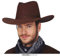 FIESTAS GUIRCA | Sombrero Vaquero Simil-Piel (Talla Única) - Accesorio de Disfraz para Fiestas del Viejo Oeste, Texas y Carnaval - Ideal para Cosplay y Halloween - Adultos Unisex - Marrón Oscuro