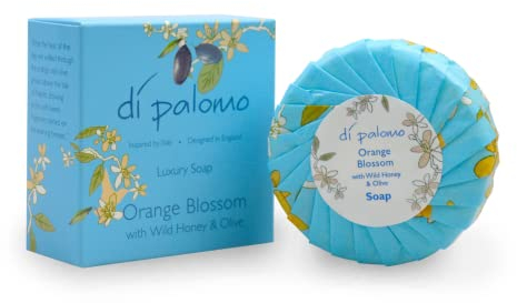 Di Palomo Blüte mit Honigseife, weiß, orange, 100 g