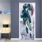 TIWZHHQ Türtapete selbstklebend 90x200cm Feder Vliesleinwand Fototapete Türpanel Türposter mit kleister Türaufkleber 3D Türsticker Tür Dekoration Bild Design für Toilette küche glastür