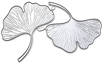 XIGAWAY Ginkgo Biloba Metall-Stanzformen Schablone Scrapbooking DIY Album Stempel Papier Karte Prägung Dekoration Handwerk
