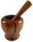 Molinillo manual de madera de bambú para mortero y pilón – con tapa, cuchara amoladora de prensa, trituradora para pimienta, ajo, hierbas y especias